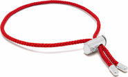 Nialaya Adjustable Lock Red String Bracelet