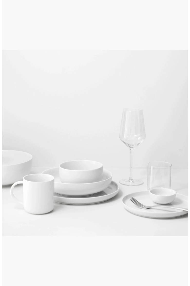 Ceramic Dinner Bowls, Alternate, color, White