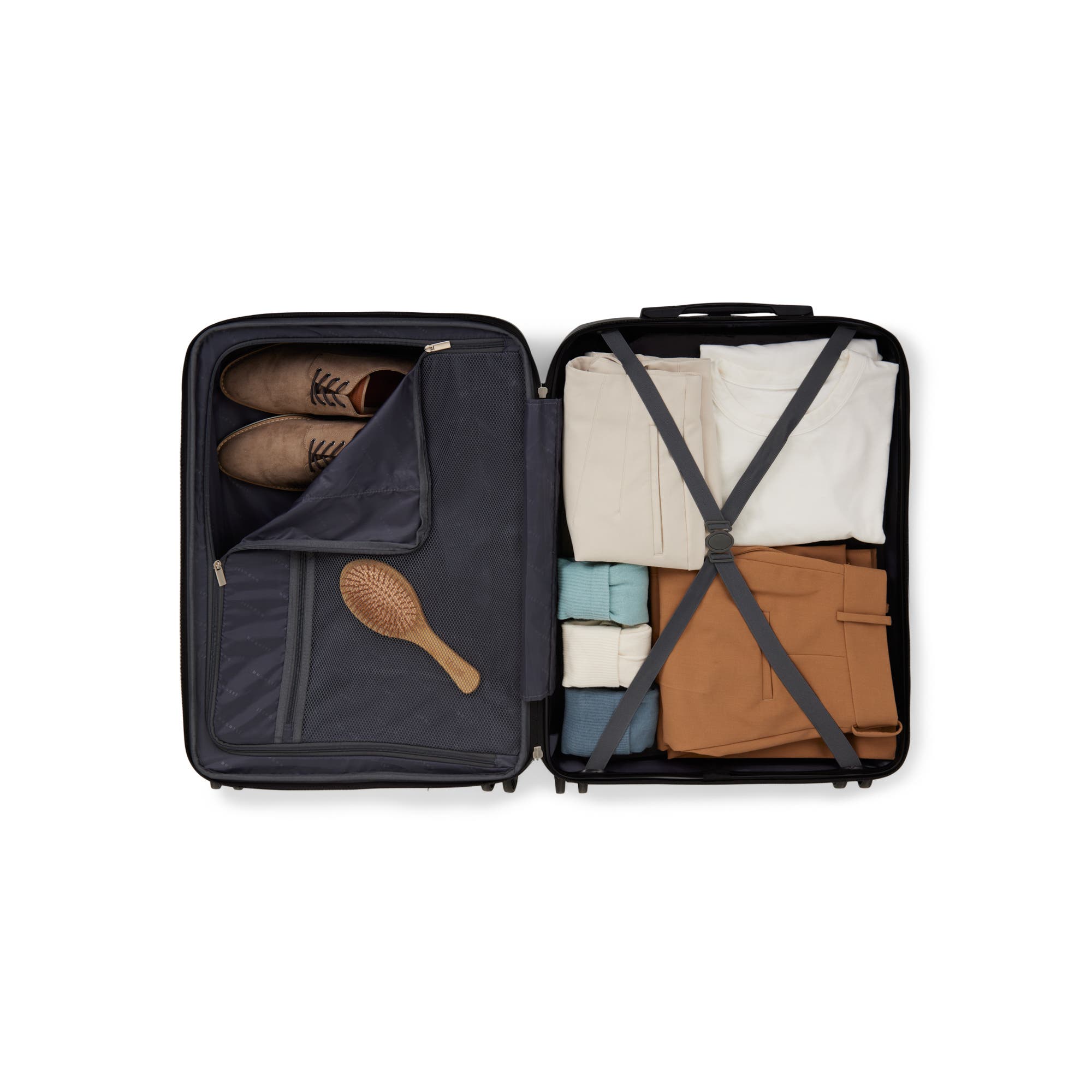 bugatti Manchester Hardside Check-In Large Luggage with Expansion, Alternate, color, Midnight Blue