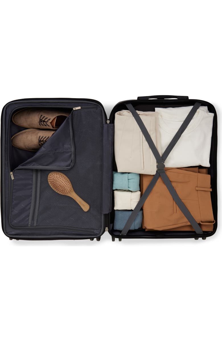 bugatti Manchester Hardside Check-In Large Luggage with Expansion, Alternate, color, Midnight Blue