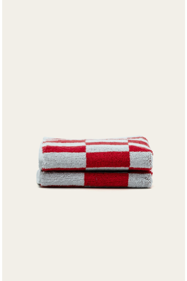 Pietra 2-Piece Washcloth Set, Main, color, Sky & Tomato