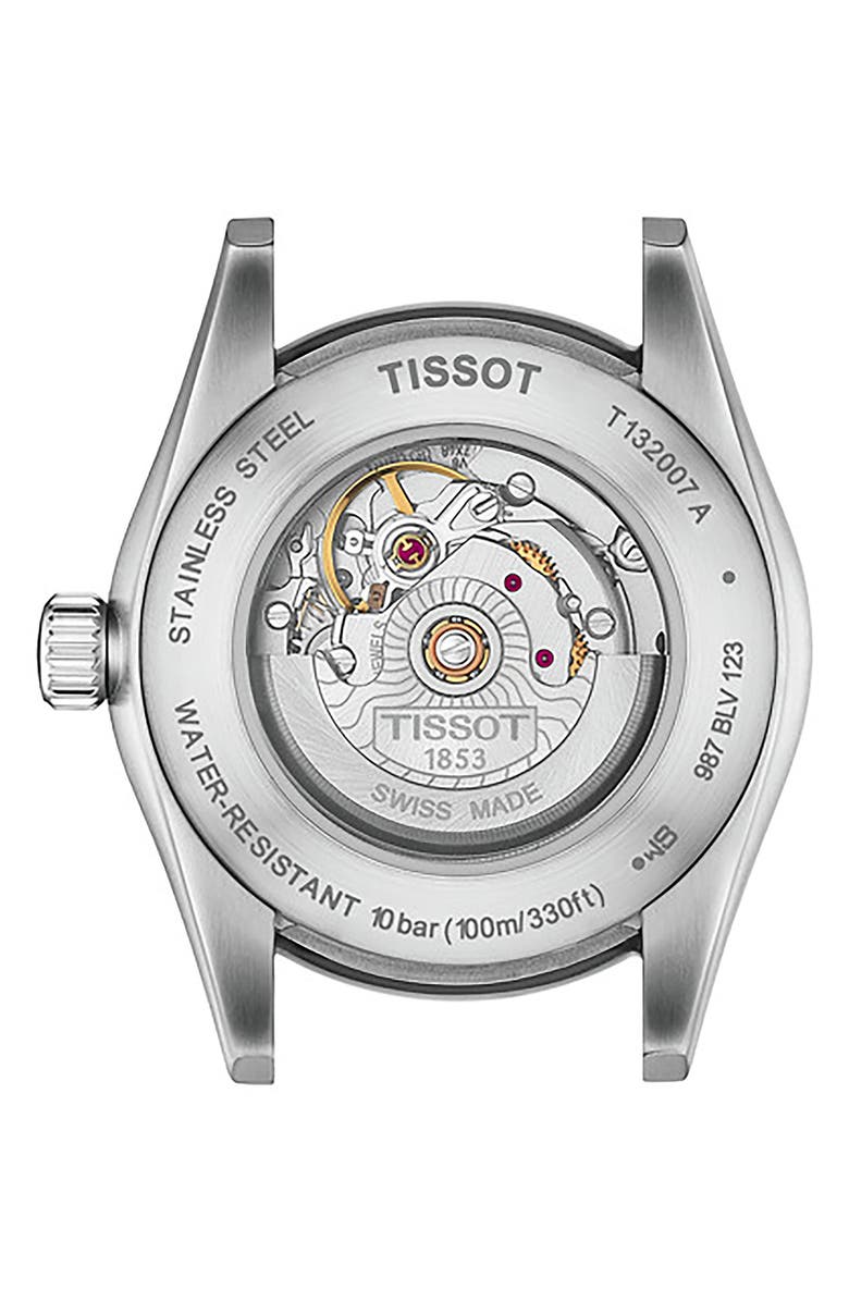 Tissot T-My Diamond Automatic Bracelet Watch & Leather Strap Gift Set, 29.3mm, Alternate, color, Blue