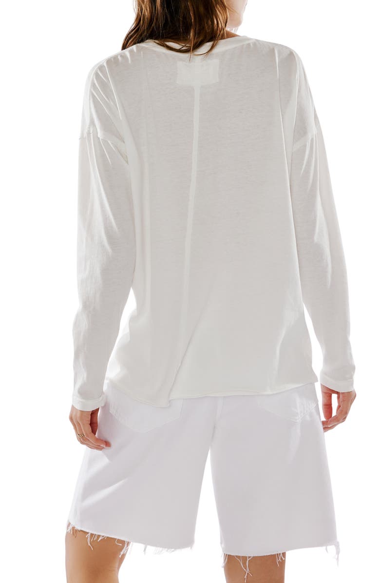 Free People Nina Long Sleeve T-Shirt, Alternate, color, Ivory