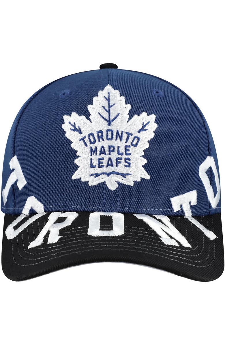 Mitchell & Ness Men's Mitchell & Ness Blue/Black Toronto Maple Leafs Underarch Two-Tone Pro Crown Snapback Hat, Alternate, color, Blue