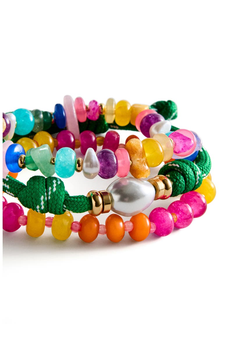 On the Bright Side Set of 3 Assorted Bracelets, Alternate, color, RAINBOW