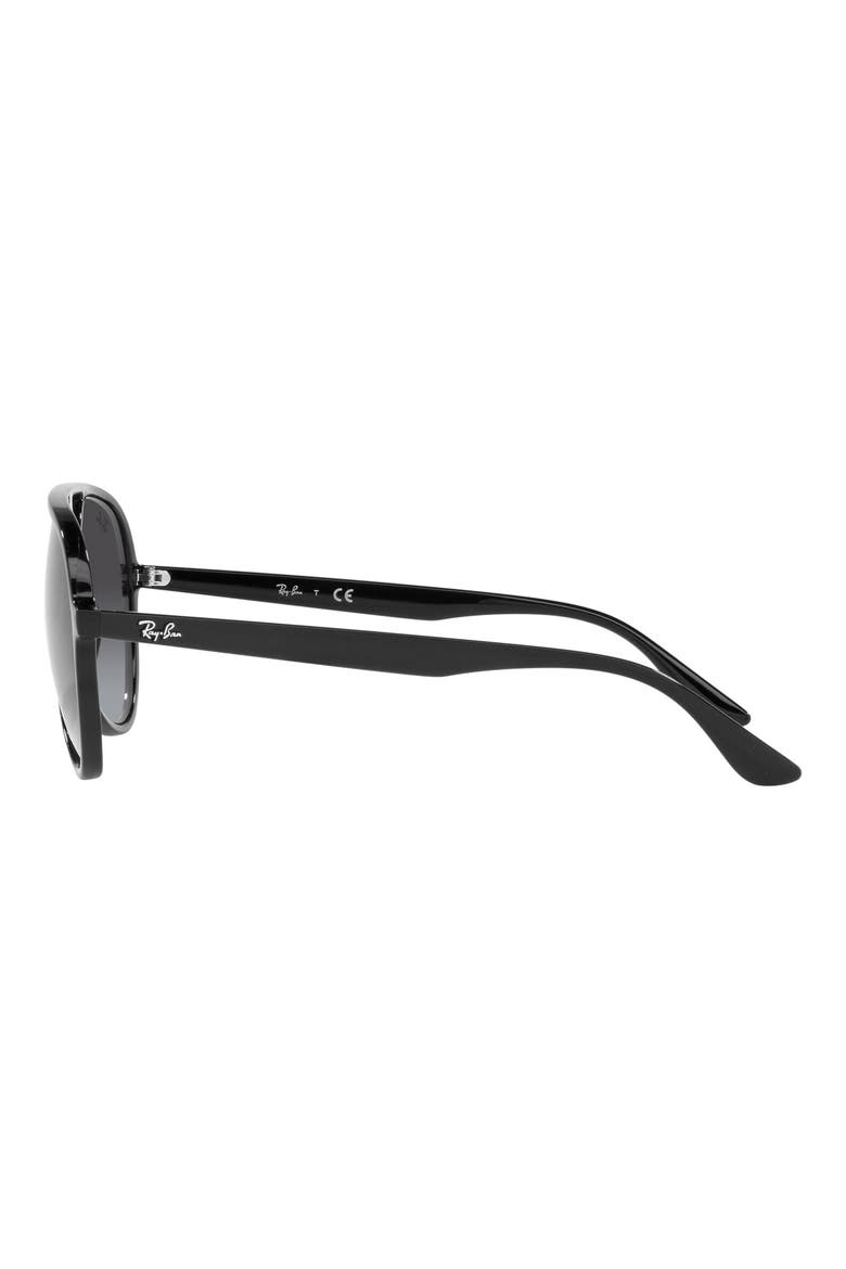 57mm Gradient Aviator Sunglasses, Alternate, color, BLACK / GREY GRADIENT