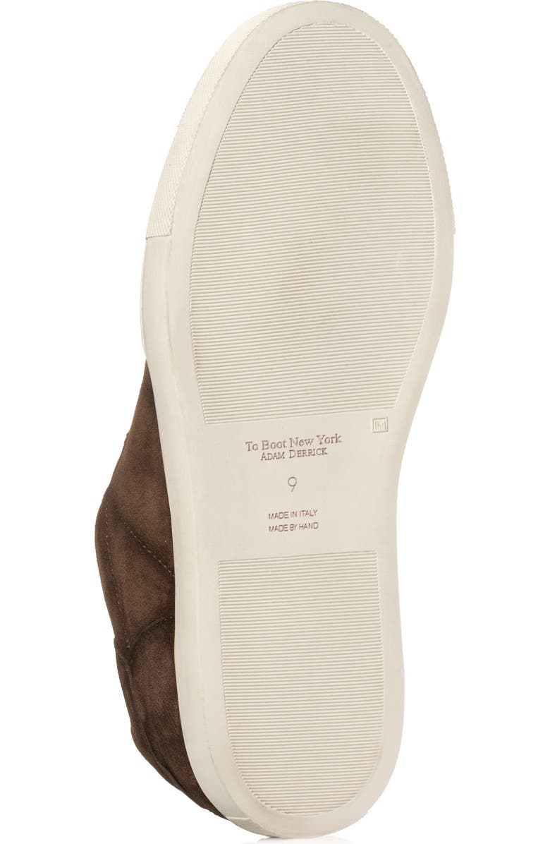 TO BOOT NEW YORK Wilton Suede Low Top Sneaker, Alternate, color, Dark Brown