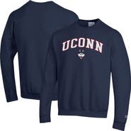 Champion Men's Champion  Navy UConn Huskies Arch Over Logo Pullover Sweatshirt