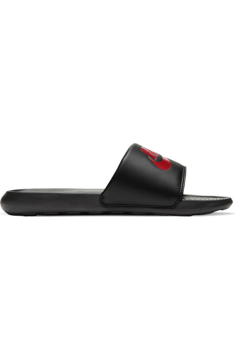 Nike Victori One Sport Slide, Main, color, Black/ University Red/ Black