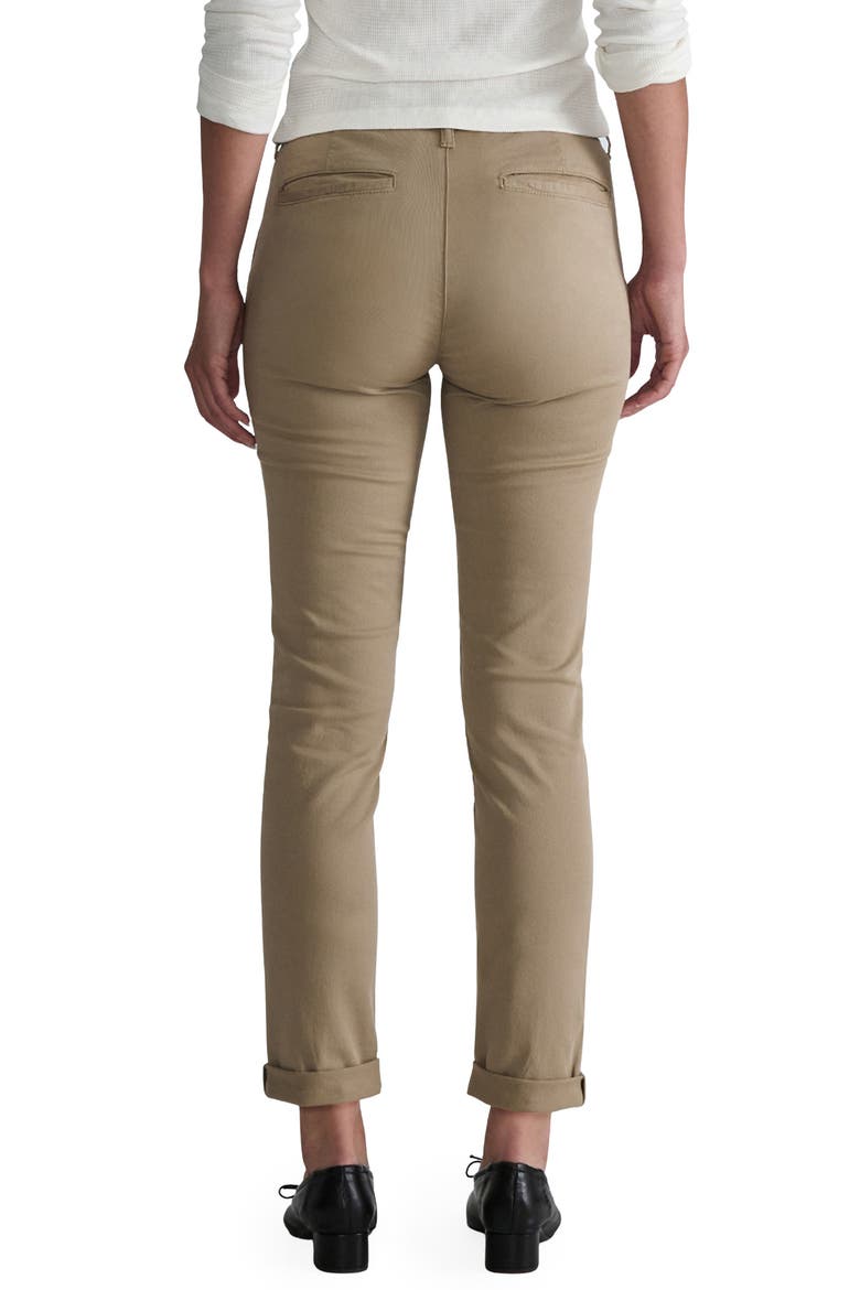 Kathleen Slim Stretch Twill Pants, Alternate, color, PALE KHAKI TWILL