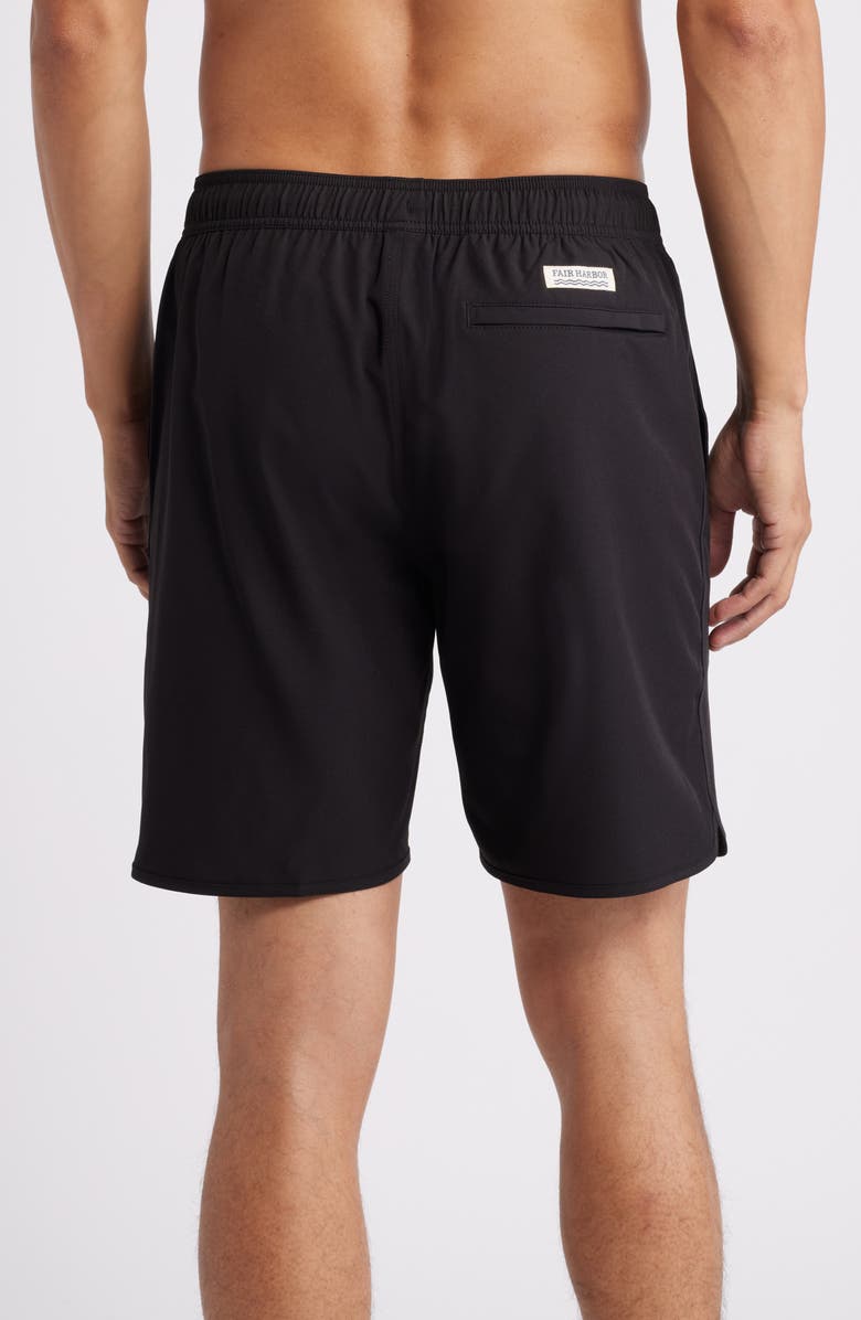 Fair Harbor The Anchor Swim Trunks, Alternate, color, Blackdnu