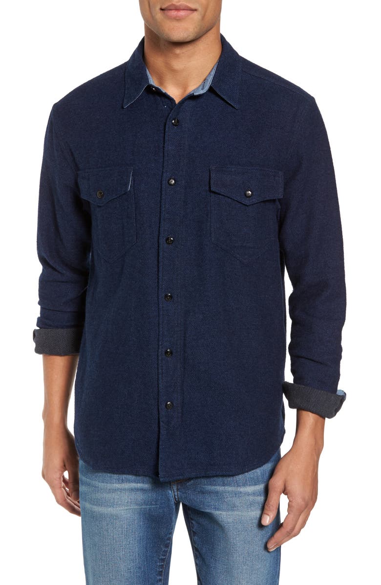 Faherty Durango Work Shirt, Main, color, 