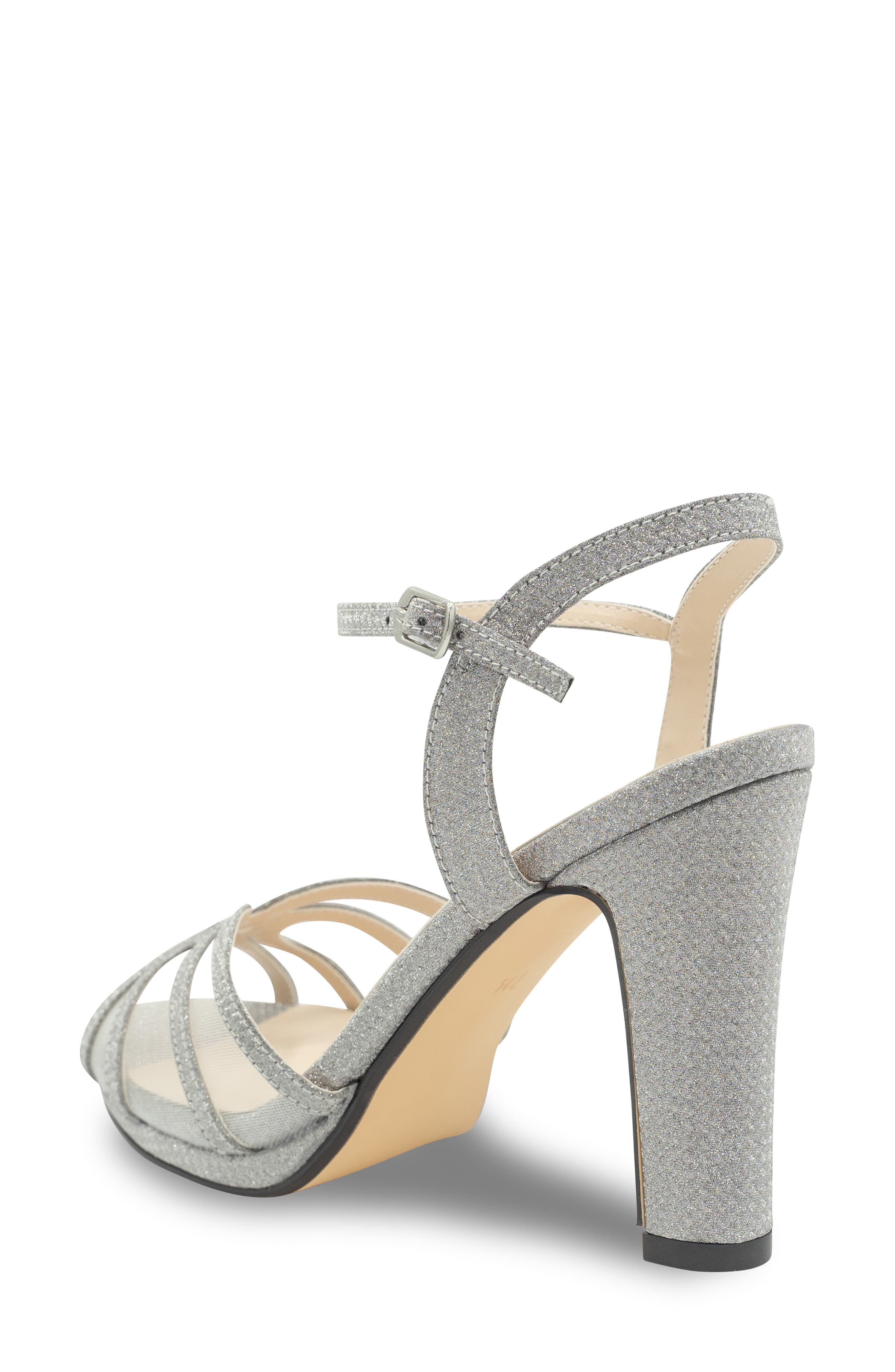 Touch Ups Anya Ankle Strap Sandal, Alternate, color, Silver