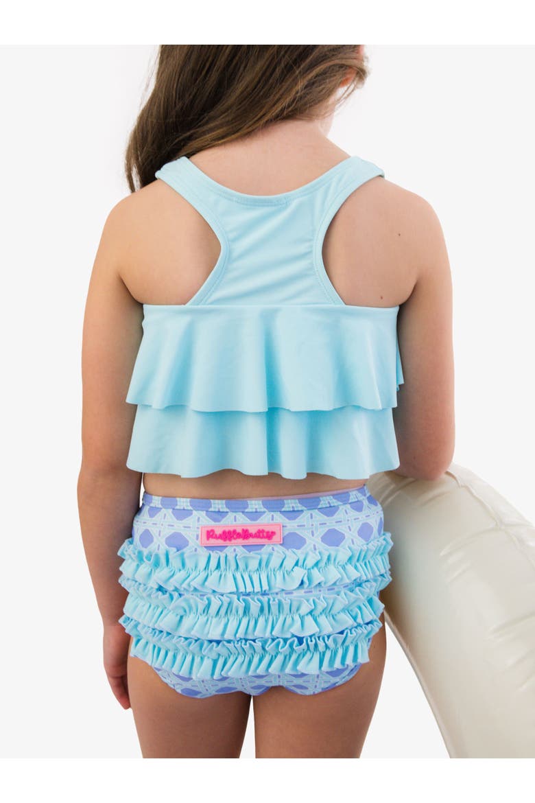 Toddler Girls Flounce Bikini, Alternate, color, Periwinkle Blue Coastal Cane