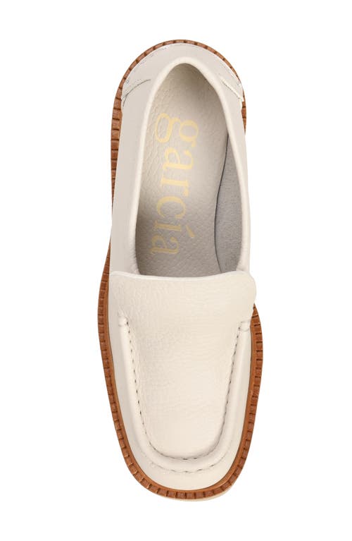Pedro Garcia Zavanna Block Heel Loafer In Basmati Cervo