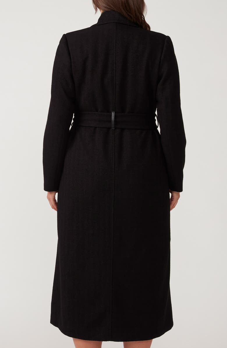 Estelle Charmed Robe Coat, Alternate, color, Black