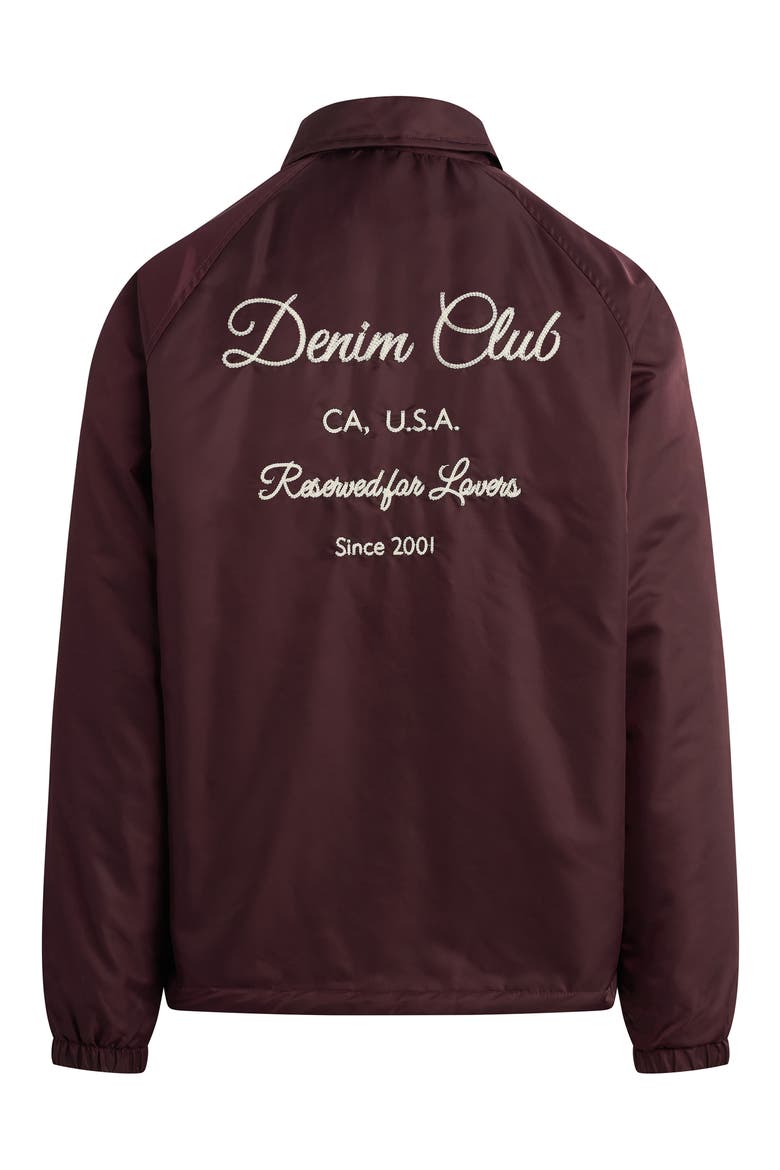 Satine Coach Jacket, Alternate, color, WINE