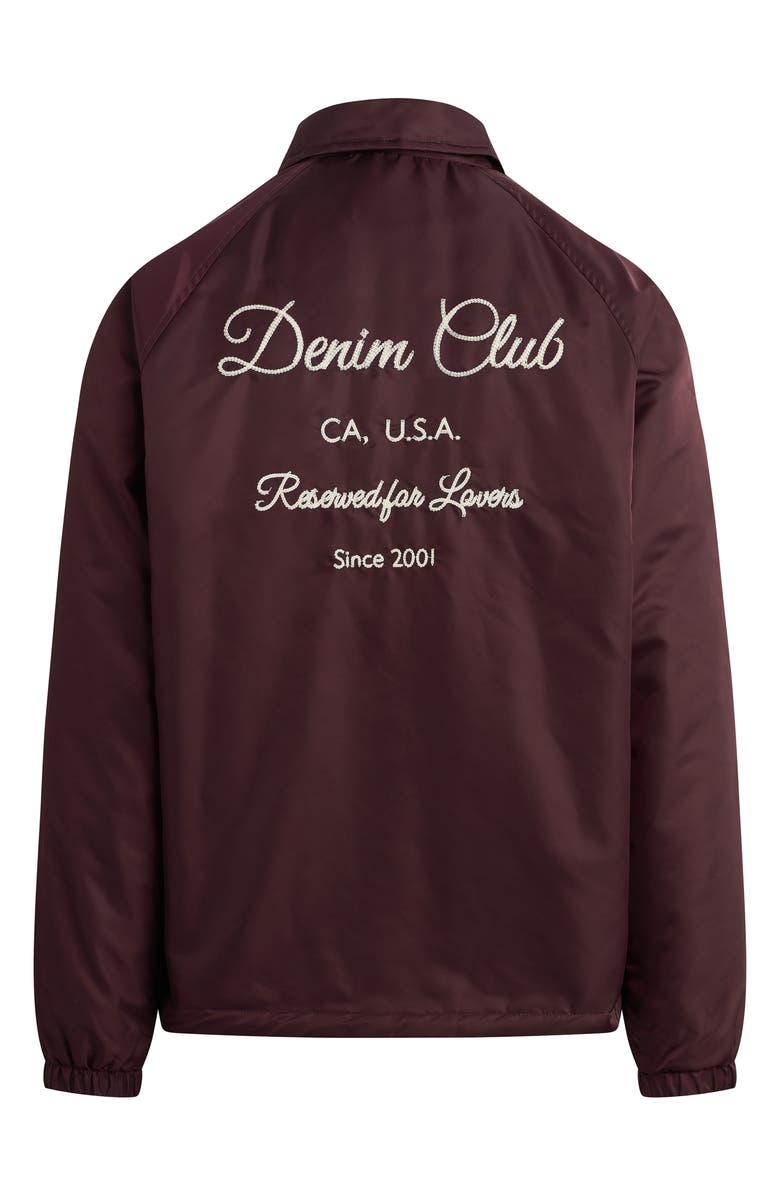 Joe's Satine Coach Jacket, Alternate, color, Wine