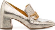 Madison Maison Mid Heel Loafer With Chain