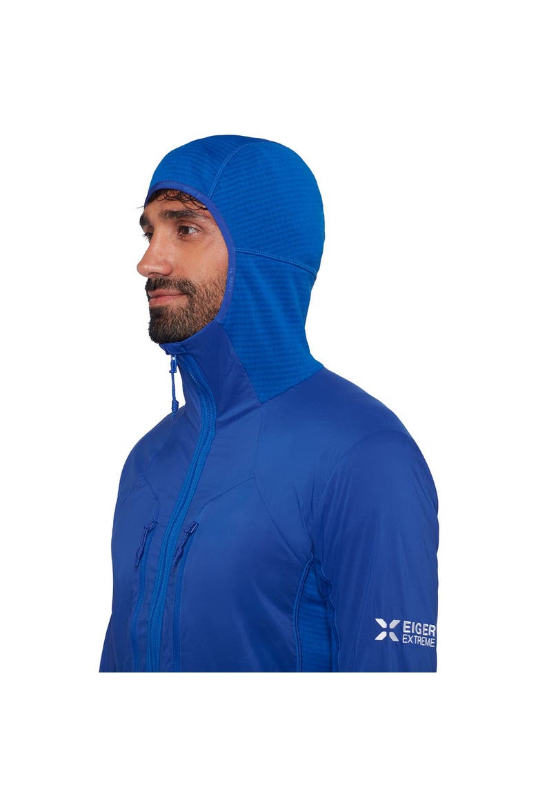 Eiger Nordwand In Flex Air Hybrid Hooded Jacket - Men's, Alternate, color, Eiger Blue