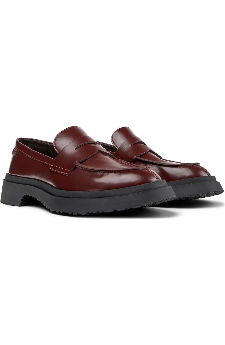 Camper Walden Penny Loafer, Main, color, Burgundy