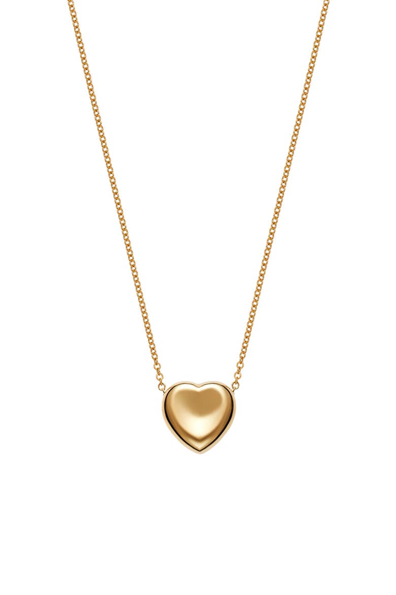 Agape Heart Necklace, Main, color, Yellow Gold