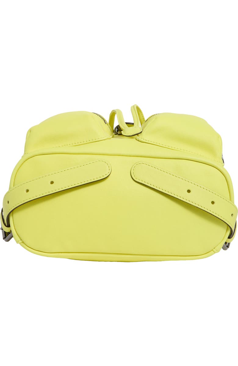 Longchamp LC3D Small Leather Backpack, Alternate, color, Neon