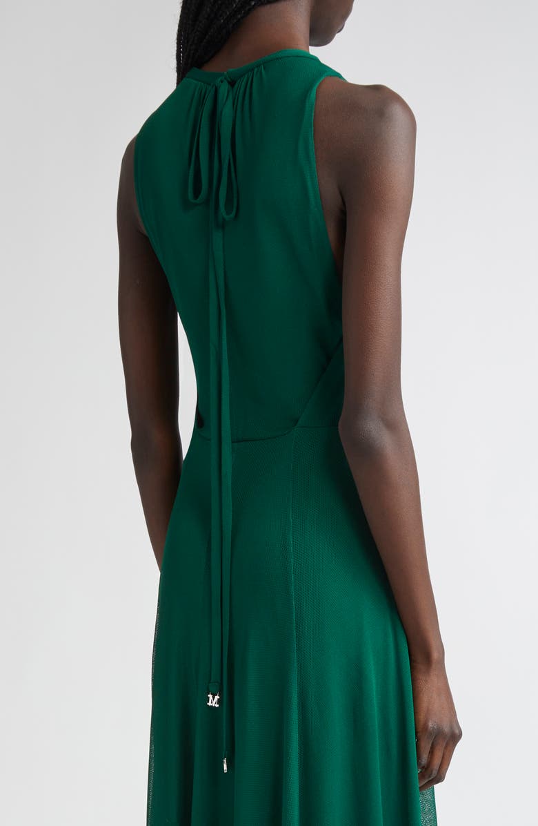 Max Mara Carnet Mesh Jersey Maxi Dress, Alternate, color, Emerald