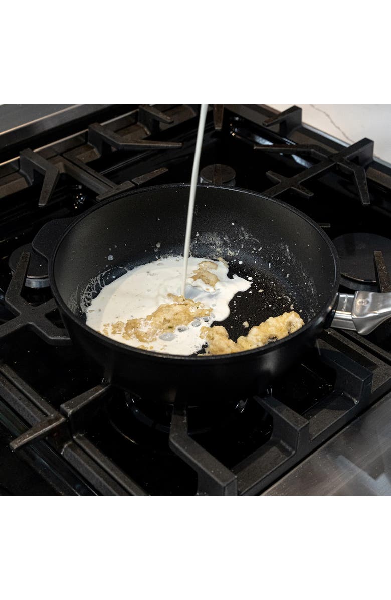 Swiss Diamond CHD Nonstick Saute Pan with Glass Lid, 3.2 qt, Alternate, color, Black