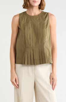 Natalia Pintuck Cotton Top