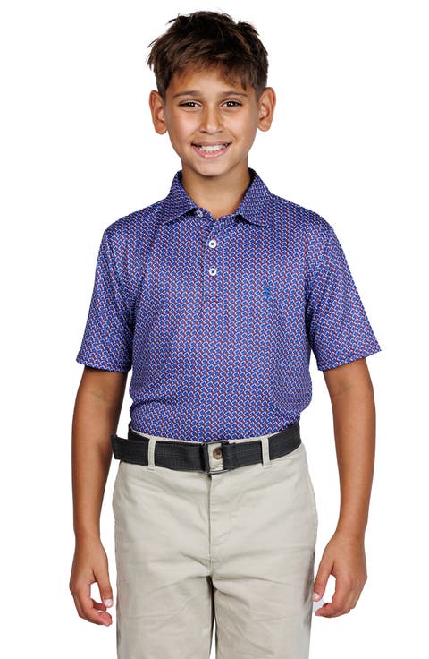 Kids' Football Print Performance Polo (Big Kid)