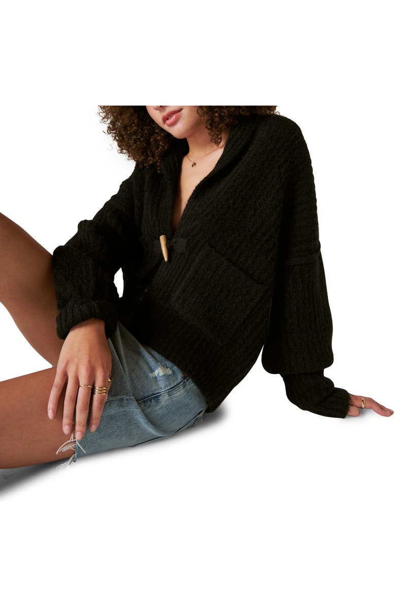 Lucky Brand Toggle Front Cardigan, Alternate, color, 