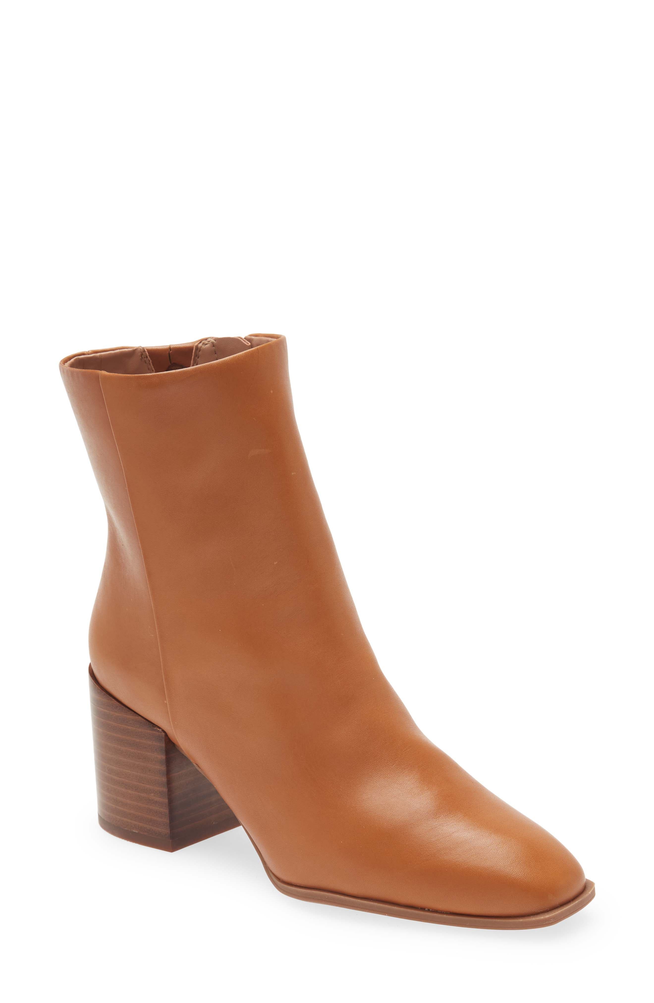 Vanna Bootie, Main, color, BROWN SADDLE LEATHER