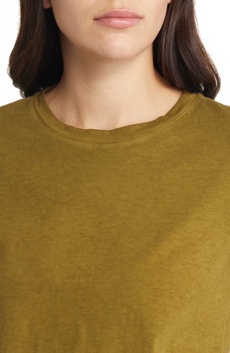 AllSaints Anna Cuff Sleeve Organic Cotton T-Shirt, Alternate, color,