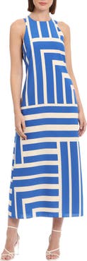 Donna Morgan Stripe Maxi Dress