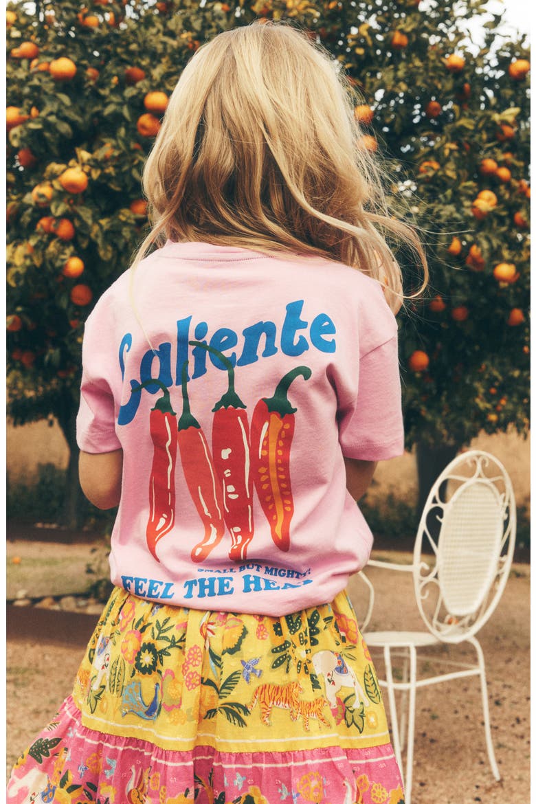 Kids' Chili Graphic Cotton T-Shirt, Alternate, color, VINTAGE PINK CHILLIS