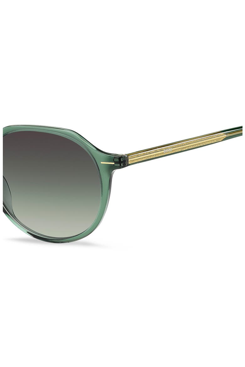 51mm Round Geometric Sunglasses, Alternate, color, GREEN
