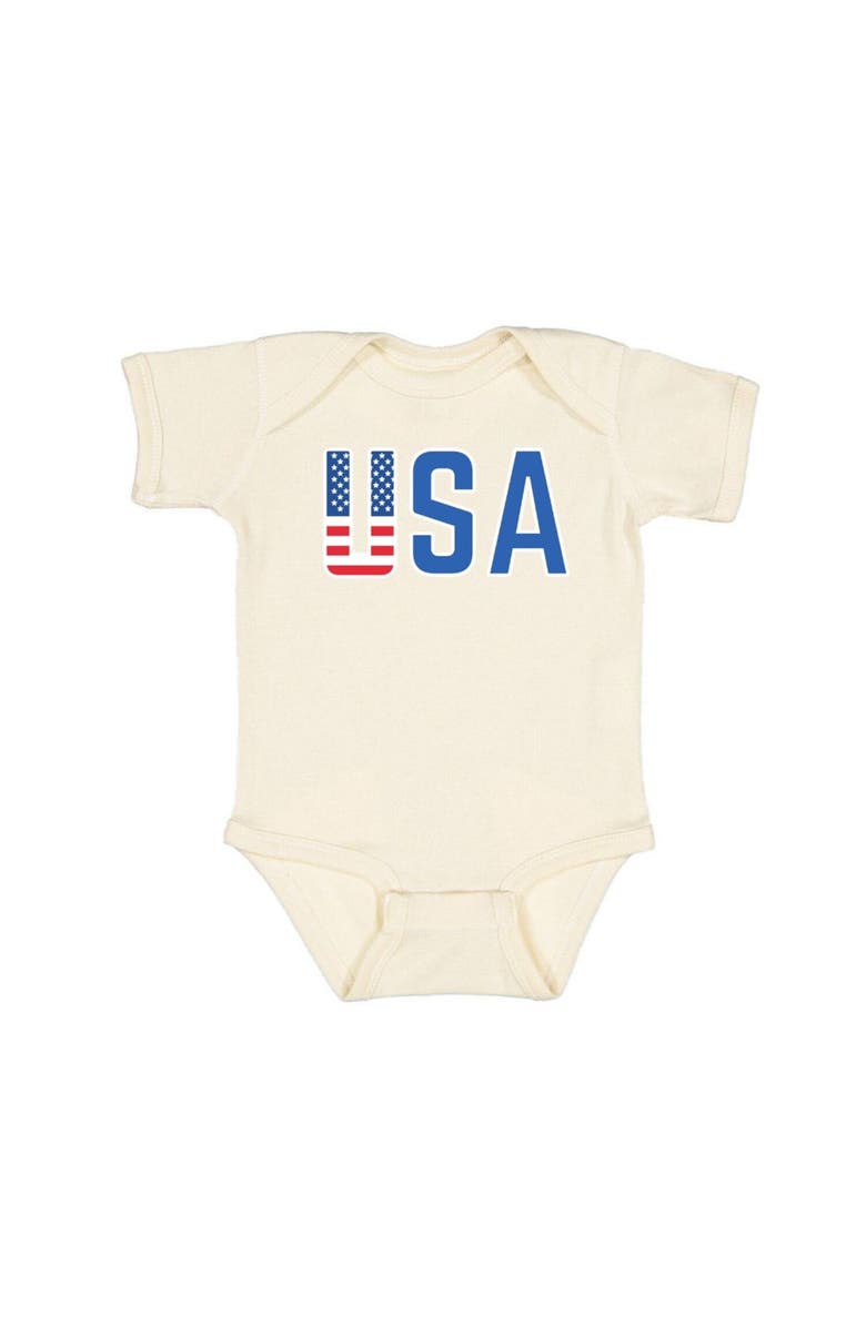 Sweet Wink USA Flag Short Sleeve Bodysuit, Main, color,