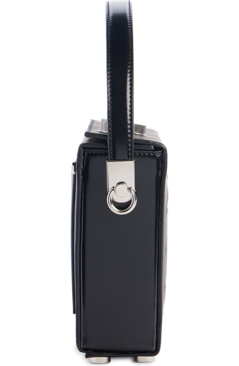 Balmain Radio Rubberized Top Handle Bag, Alternate, color,