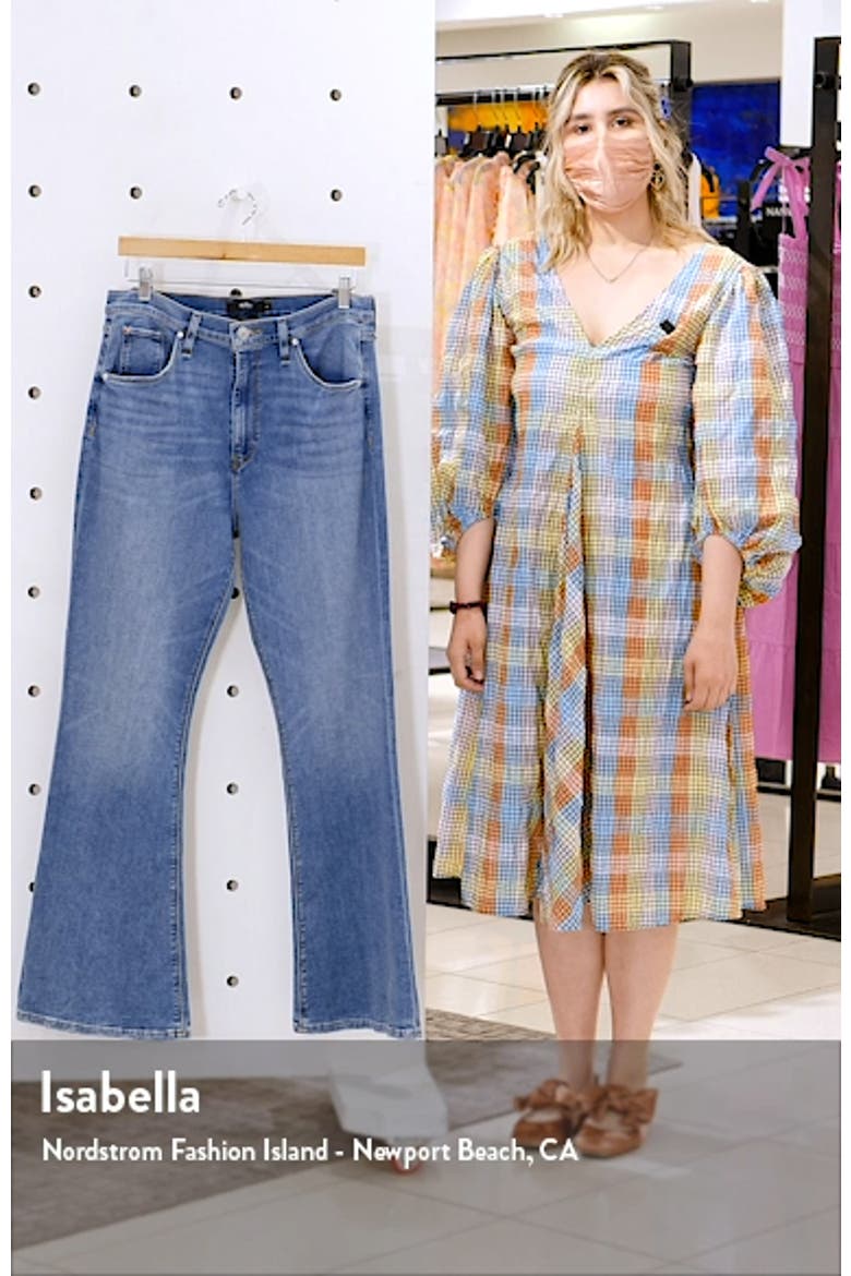 Jeans Holly High Waist Flap Pocket Flare Leg Jeans video