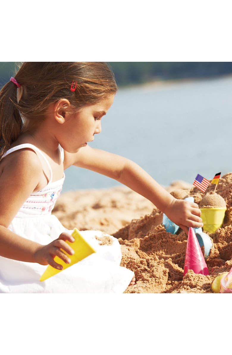 SPIELSTABIL Ice Cream Duo Toddler Beach Ice Cream Toy Sand Toys with 4 Cones & Scooper, Ideal Toddler Outdoor Toys from 18 months+ Made in Germany, Alternate, color, Multi
