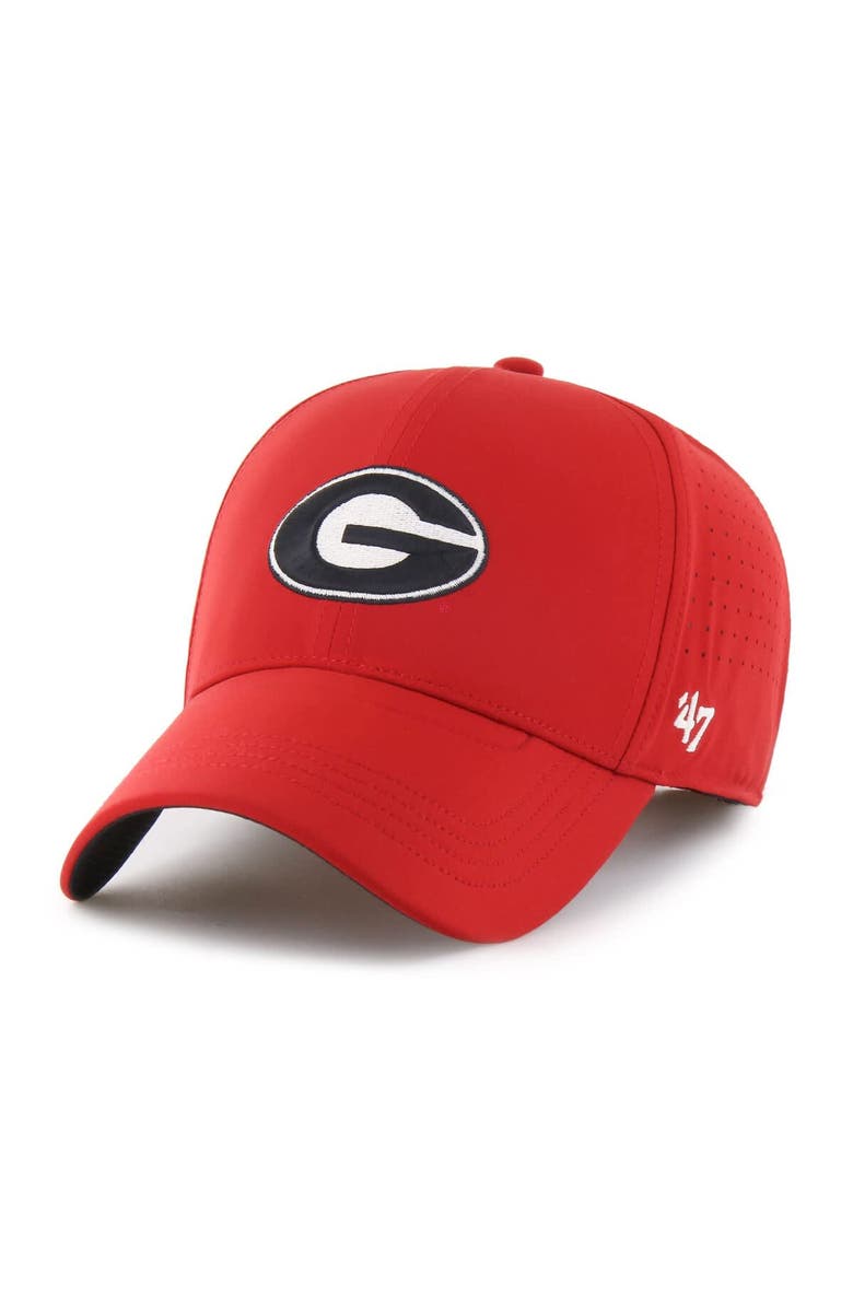 '47 Men's '47 Red Georgia Bulldogs Forward Vent MVP Adjustable Hat, Main, color, 
