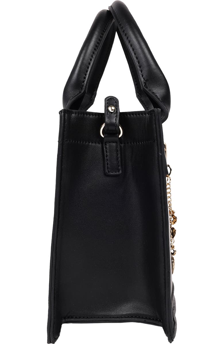 True Religion Modern Edge Charm Tote, Alternate, color, Black