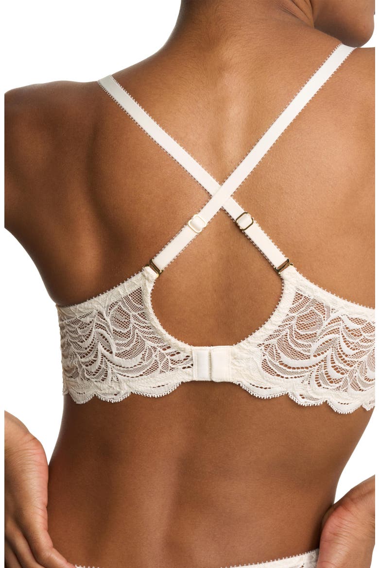 Persuasion Lace Convertible Plunge T-Shirt Bra, Alternate, color, Ivory