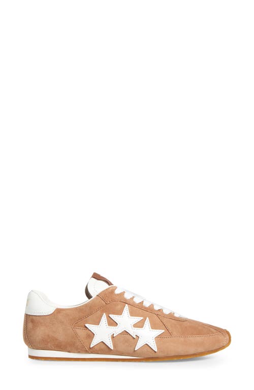 Amiri Pacific Stars Mixed Leather Sneakers In Brown