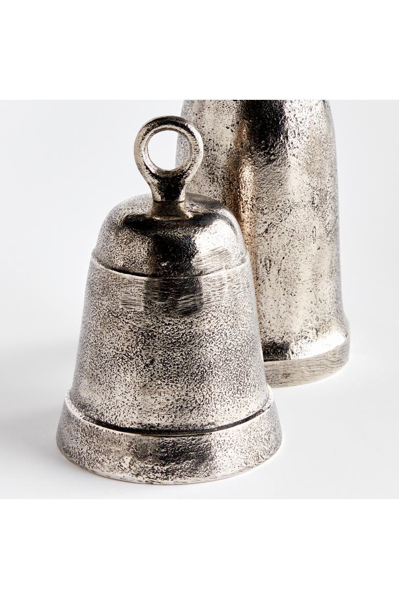 La Taverna Grande Decorative Bells Set of 2, Alternate, color, Silver