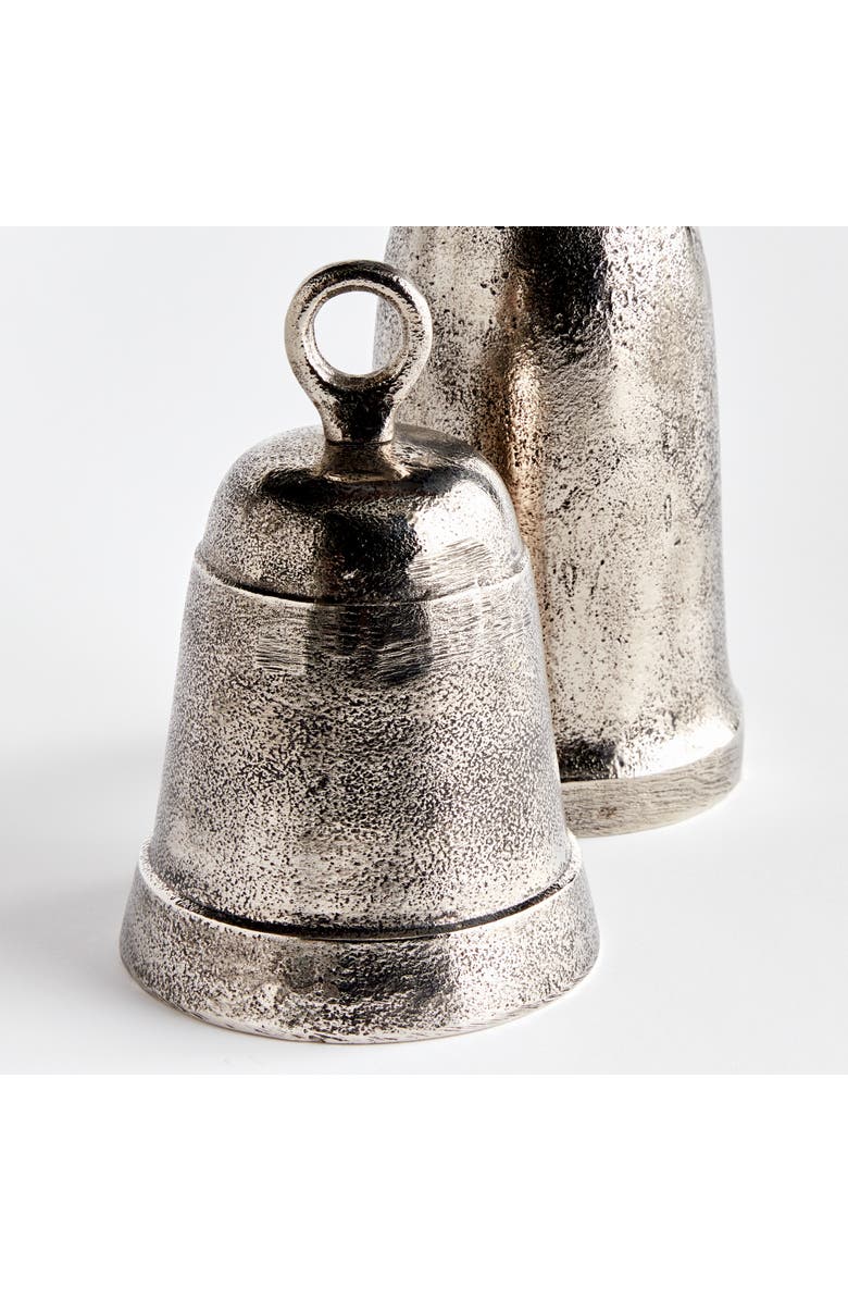 Napa Home & Garden La Taverna Grande Decorative Bells Set of 2, Alternate, color, Silver