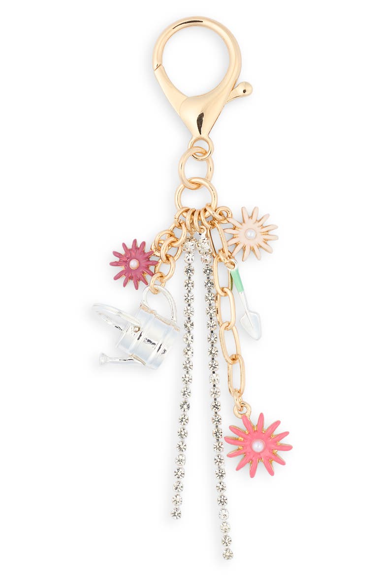 Garden Bag Charm, Main, color, RED MULTI- GOLD