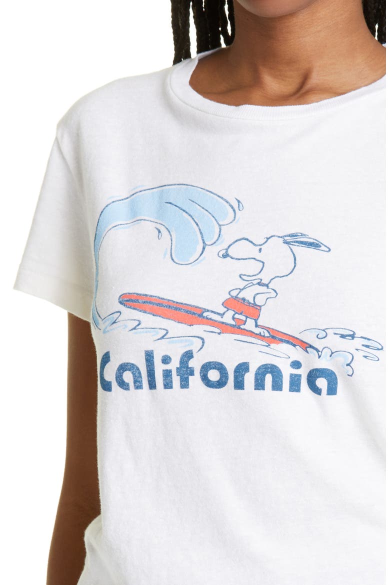 Classic Surfing Snoopy Graphic Tee, Alternate, color, VINTAGE WHITE