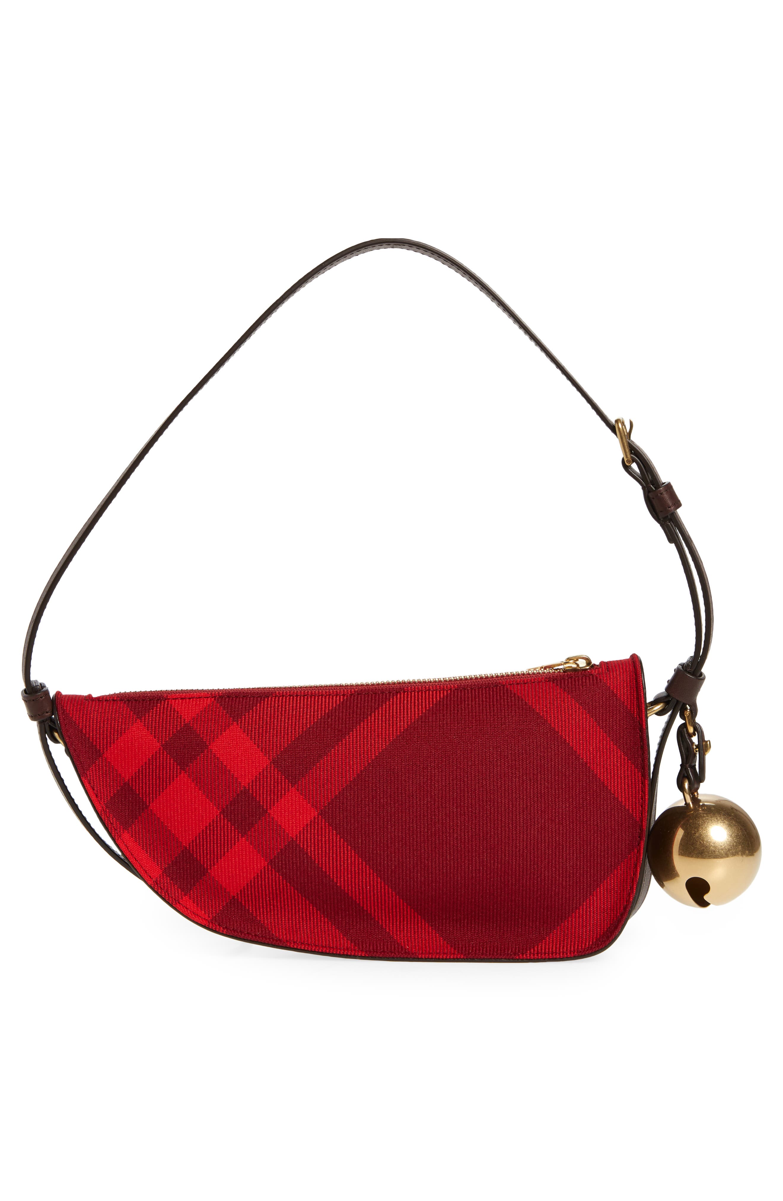 Burberry Mini Shield Check Shoulder Bag, Alternate, color, Ripple Ip Check